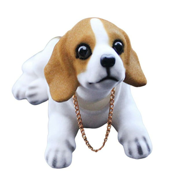 Beagle Bobbing Head Dog Bobble Head Auto Car Dashboard Decor Toy